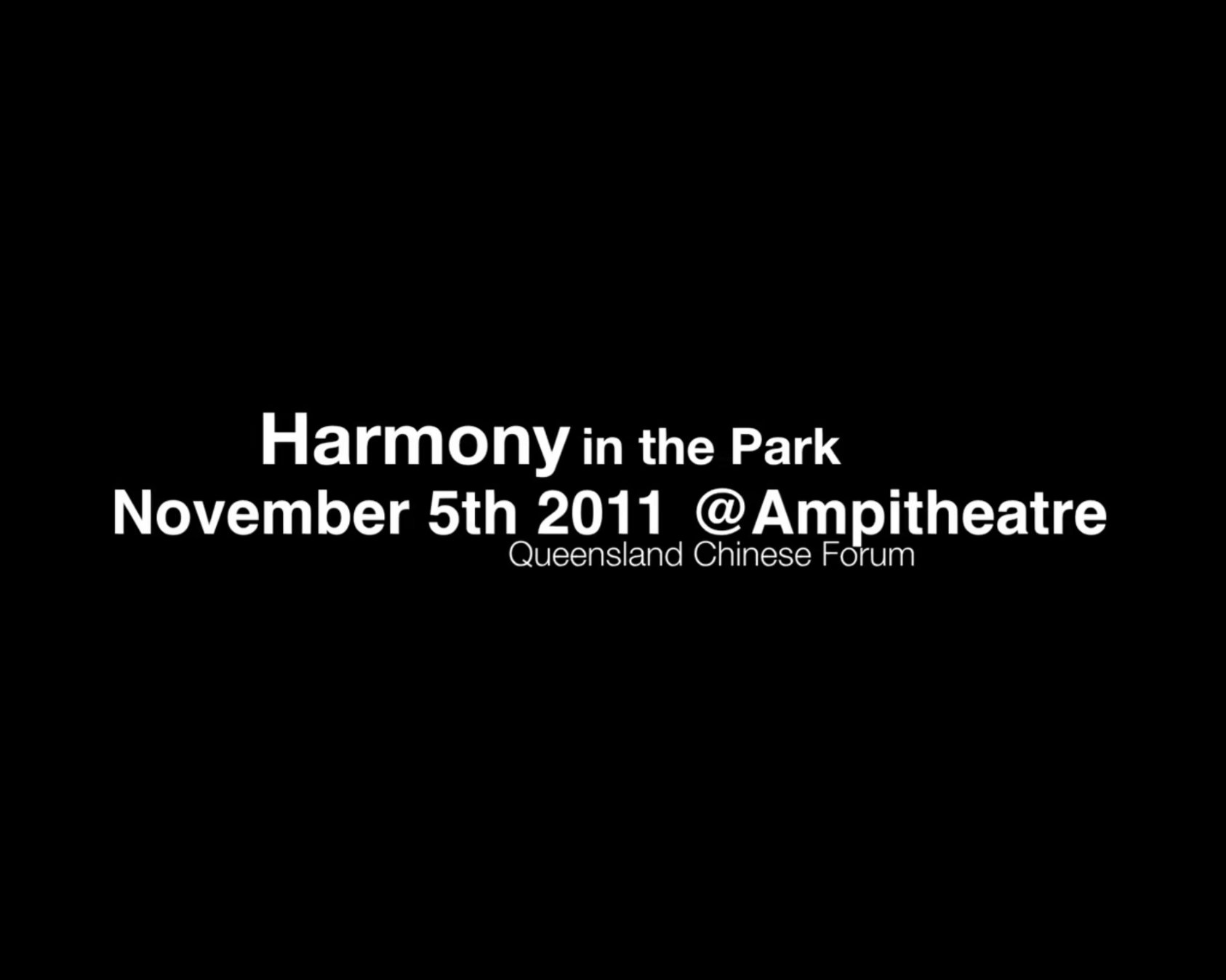 Harmony In The Park 音樂公園